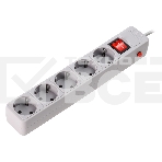 Сетевой фильтр Smartbuy (SBSP-5-18-G) 5 гн х 1,8 м серый, фото 1