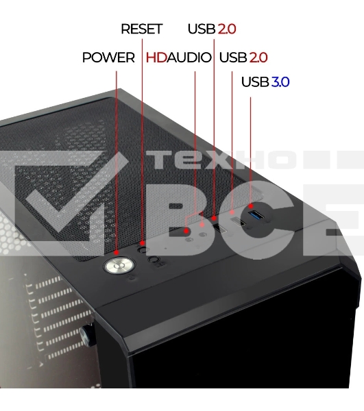 Компьютерный корпус Ginzzu CL120 ATX