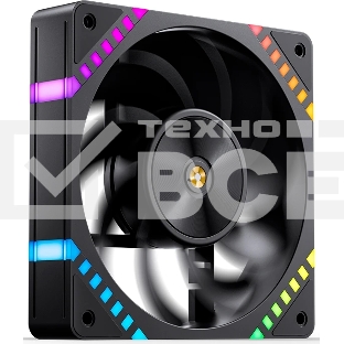 Вентилятор для корпуса JONSBO HF2-120BR Reverse (120x120x25мм, 4-pin PWM, ARGb, 63.3CFM, 29.5dBA, 2200RPM, черный)