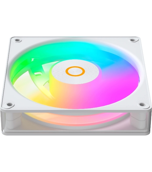 Вентилятор для корпуса Ocypus Gaммa F12 Elite WH ARGB REVERSE BLADE 3 IN 1, 120x120x25мм, 4-PIN PWM, 600-1800 RPM, 26 DBA MAX, HYDRO BEARING