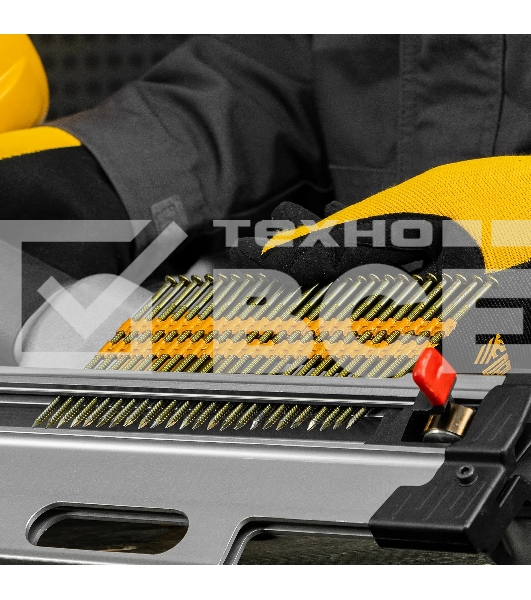 Гвозди Denzel для пнев. нейлера (крашен.), длина - 90 мм, диам. - 3,05 мм, 2000 шт.