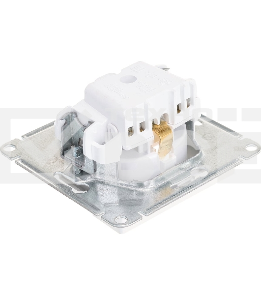 Механизм розетки 1-м СП AtlasDesign с заземл. 16А жемчуг SchE ATN000443