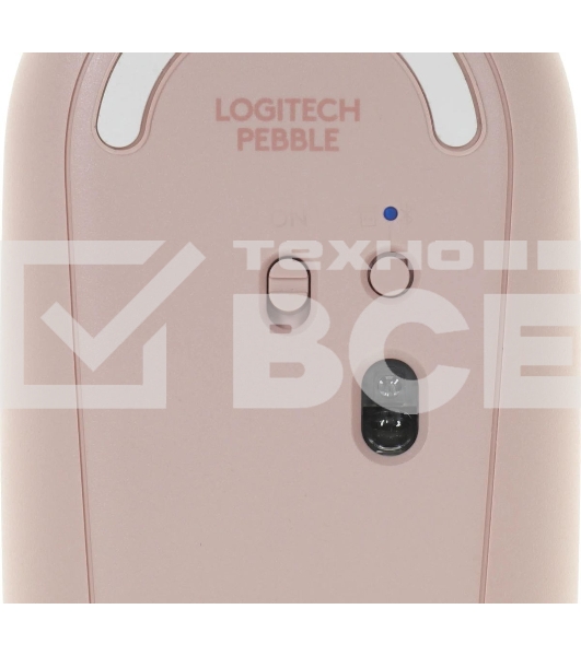 Мышь беспроводная Logitech Pebble M350 розовый, 1000 dpi, радиоканал, Bluetooth, USB, кнопки - 3