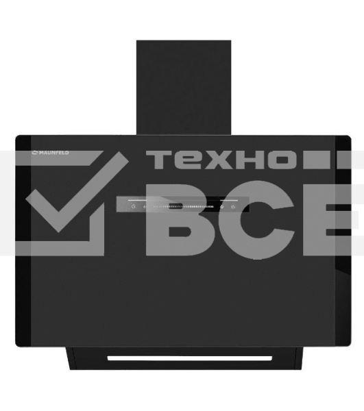 Вытяжка наклонная Maunfeld Falcon 60 Glass черная, 59.5 см, 1150 куб. м/ч, 54 дБ