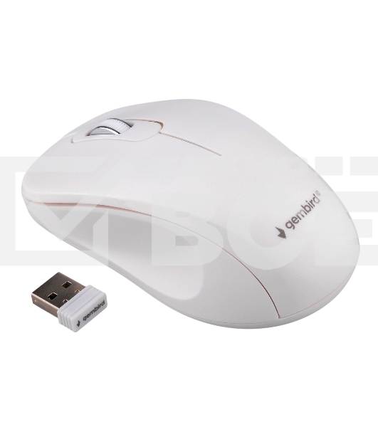 Комплект клавиатура+мышь Gembird KBS-7001-RU беспроводной, USB, 1600 DPI, белый