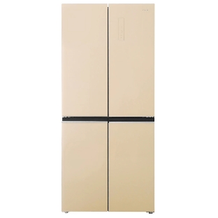 Холодильник Centek CT-1744 бежевый трехкамерный 267/148л морозилка снизу, No Frost, Side by Side