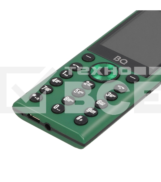 Мобильный телефон BQ 2458 Barrel L зеленый/черный