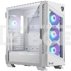 Компьютерный корпус MSI MPG VELOX 100R WHITE, Global, 2xUSB 3.0, 1xType C, 4x120mm ARGB Fan, ARGB, фото 1