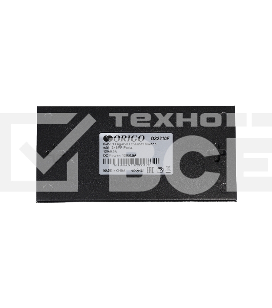 Неуправляемый коммутатор ORIGO Unmanaged Switch 8x1000Base-T, 2x1000Base-X SFP, metal case