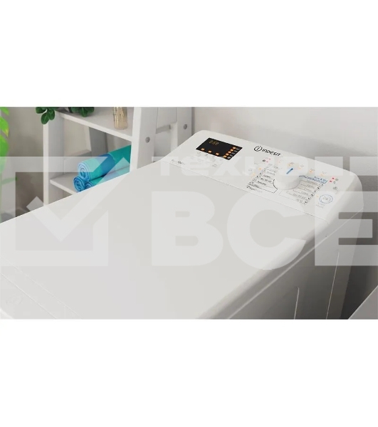 Стиральная машина Indesit BTW S60400 EU/N белый, загрузка вертикальная 6 кг, 1000 об/мин., класс: А