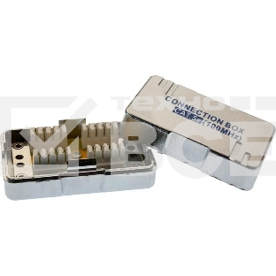 Адаптер Suprlan 10-0314-1, проходн.RJ45 кат.5E UTP, стальной