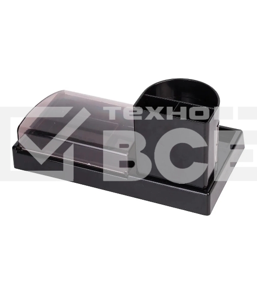 Настольный набор Deli E38254 (16 предметов) пластик, черный