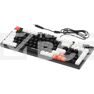Клавиатура Defender Hawk GK-418  проводная, USB, черный/белый