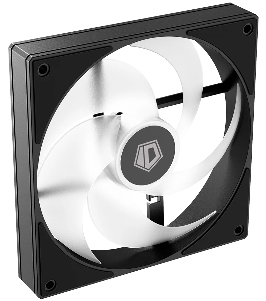 Вентилятор для корпуса ID-COOLING AS-140-ARGB-K черный, 140 мм, 1800 об/мин, 24.9 дБ, 4 pin