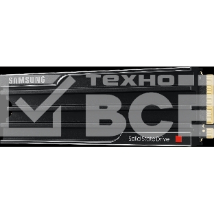Твердотельный диск 1TB Samsung 9100 PRO, M.2, PCI-E 5.0 x4, TLC 3D NAND [R/W - 14800/13400 MB/s] с радиатором