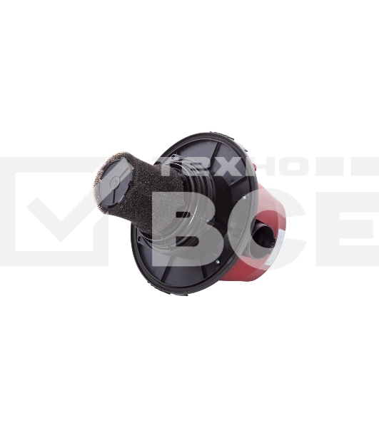 Пылесос строительный RedVerg RD-VC18/U черный, 400 Вт, уборка сухая/сбор воды, питание от аккумулятора, пылесборник мешок/контейнер, 20 л