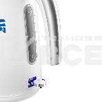 Чайник электрический Kitfort КТ-6772 1.7л. 2200Вт белый/синий корпус: металл/пластик, фото5