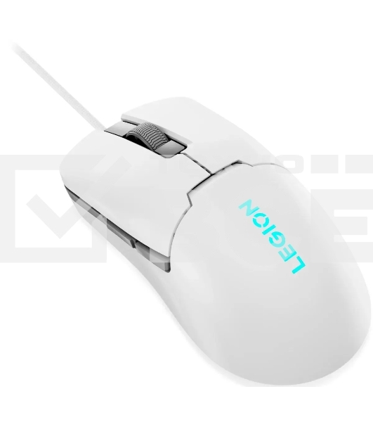 Мышь проводная Lenovo Legion M300s белый, 8000 dpi, USB, кнопки - 6
