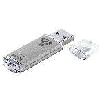 Флешка USB Smartbuy V-Cut Silver (SB128 GbVC-S3), 128Gb, USB 3.0, R/W 75/30, серебристый, фото3