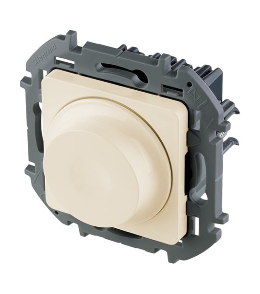 Светорегулятор поворотный Legrand без нейтрали, 300 Вт, слоновая кость