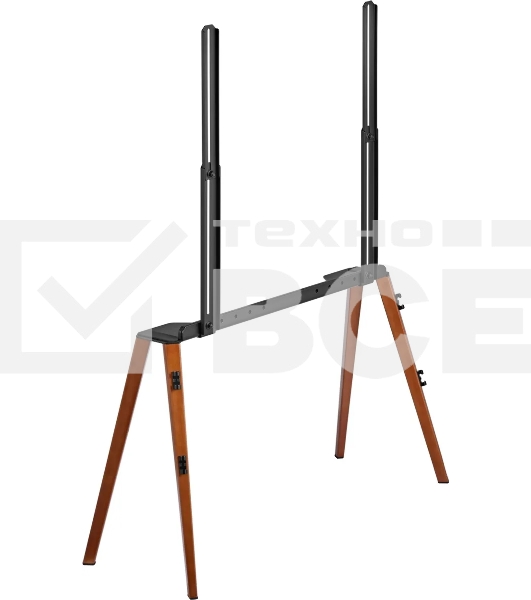 Подставка для телевизора Cactus CS-ST3646BKWN черный/орех, 49'-75' макс. 40 кг, напольный