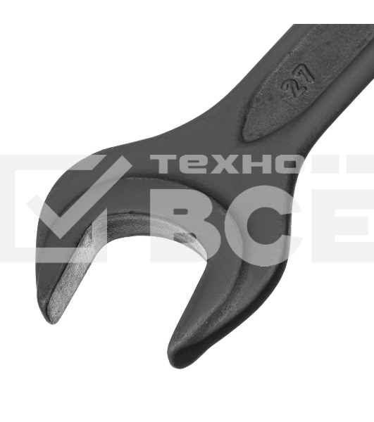 Ключ рожковый Сибртех, 27 х 30 мм, CrV, фосфатированный, ГОСТ 2839