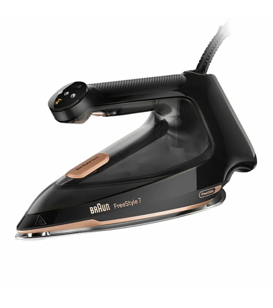 Утюг Braun FI7276BK черный/золотистый, 2000 Вт, 55 г/мин, 240 г/мин, 350 мл