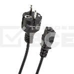 Кабель компьютер-розетка 220V EURO VDE 3G*1.0mm2 медь TELECOM TE021-CU 1,8м, фото 1