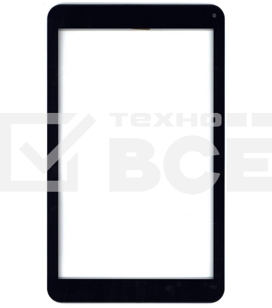 Сенсорное стекло (тачскрин) для Irbis TZ16, черное с рамкой