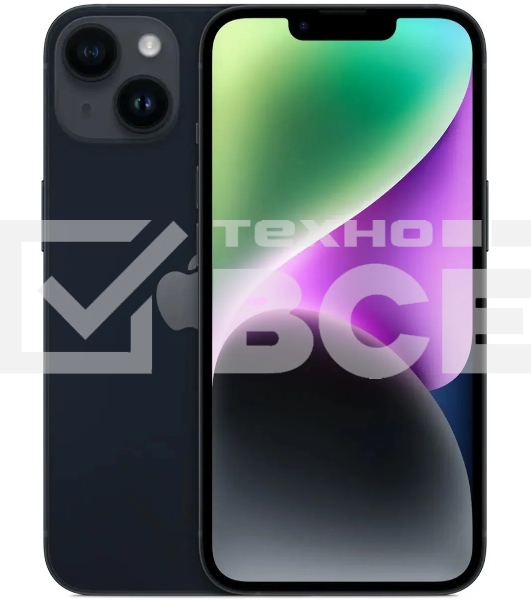 Смартфон Apple iPhone 14 A2882, 6/128Gb, темная ночь