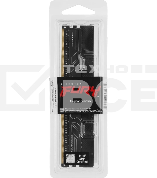 Оперативная память Kingston Fury Renegade Pro, DDR5, 32GB (1x32GB), 6000MHz, CL32, ECC, RDIMM