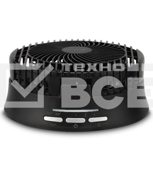 Вентилятор настольный Coolfort CF-2000 скоростей:3 черный