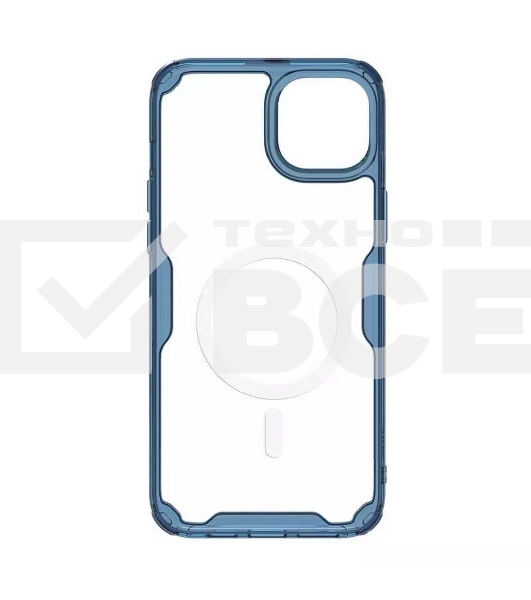 Чехол Nature TPU Pro Magnetic Case, синий, (AP IP15)