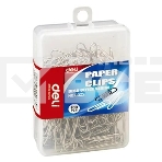 Скрепки Deli E0025 металл 29мм (упаковка: 100шт) пластиковая коробка, фото2