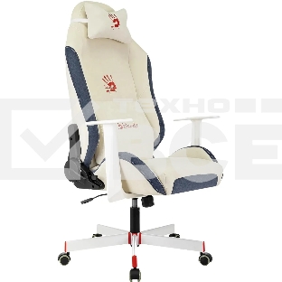 Кресло игровое A4Tech Bloody GC-830 белый, с подголов. крестов. пластик белый, пластик черный/белый