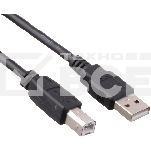 Кабель ExeGate EX-CC-USB2-AMBM-1.8 USB 2.0 Am/Bm, 1,8м черный