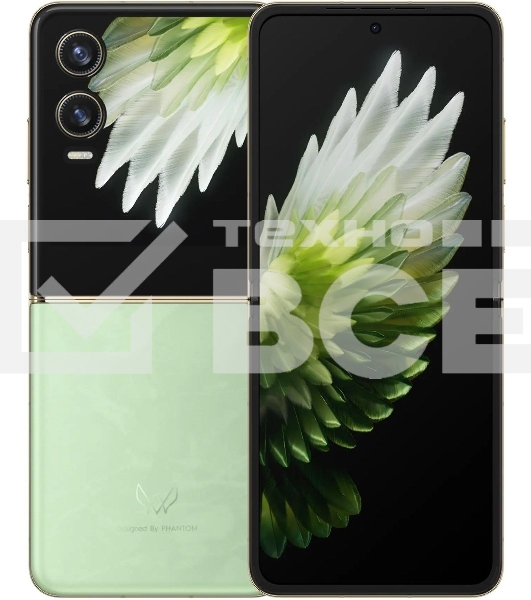 Смартфон Tecno Phantom V Flip 2 5G AE11, 8/256Gb, зеленый
