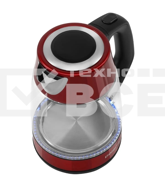 Чайник электрический Polaris PWK 1760CGL 1.7 л, 2150 Вт, красный
