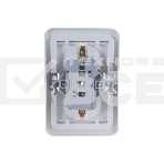Розетка 2-м CLASSICO защ. шторки с заземл. 2128x бел. ASD / IN HOME 4690612000985, фото2