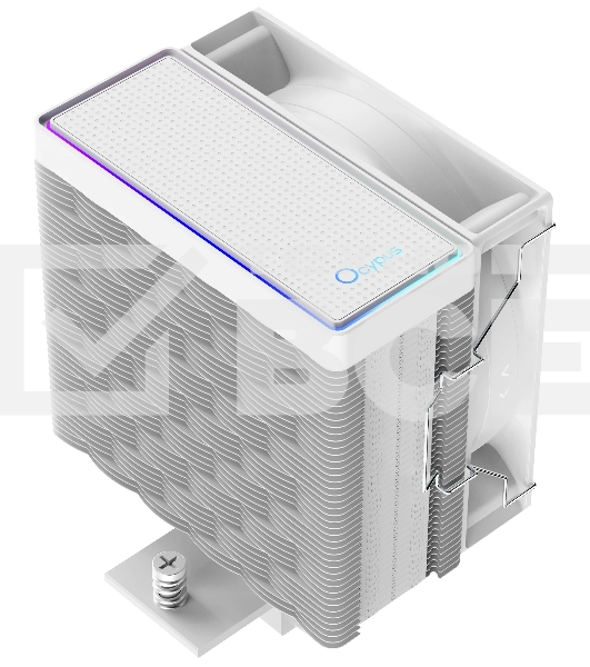 Кулер для процессора Ocypus Gamma A40 WH ARGB Gamma-A40-WH1AAWN00X-GL белый 100мм алюминий+медь 29,5db 4-pin 200W 133мм