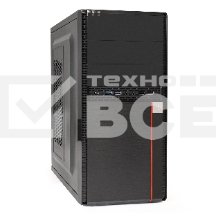 Компьютерный корпус Exegate EX284038RUS Minitower BA-204U Black, mATX, <AA500, 80mm>, 2*USB+2*USB3.0, Audio