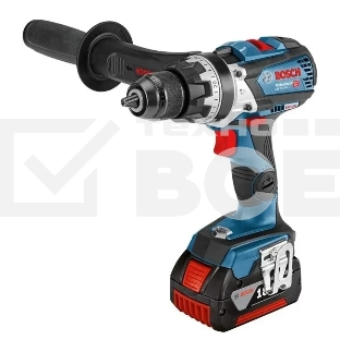 Дрель-шуруповерт Bosch GSR 18V-110 C, Аккумуляторная, 18В, 2 АКБ, Кейс