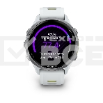 Смарт-часы Garmin Forerunner 970 белый, титановый безель, бело-желтый ремешок 47мм, фото4