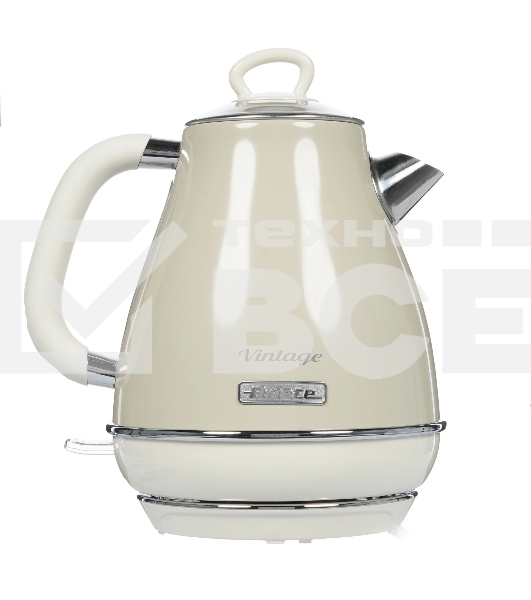 Чайник электрический Ariete Vintage 2869/03 2000 Вт, 1.7 л, бежевый