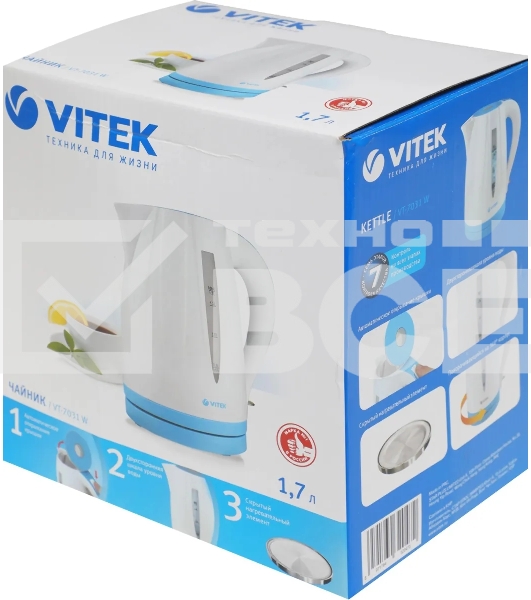 Чайник электрический Vitek VT-7031 W