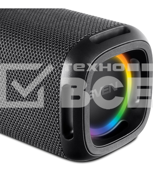Колонка портативная Sven АС PS-155 черный 10W 1.0 BT/3.5Jack 1800mAh (SV-022334)