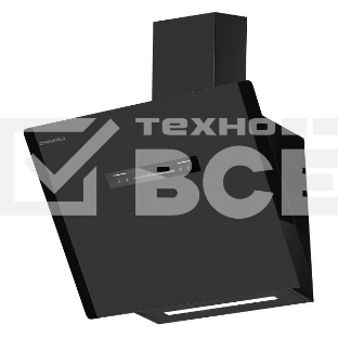 Вытяжка наклонная Maunfeld Falcon 60 Glass черная, 59.5 см, 1150 куб. м/ч, 54 дБ