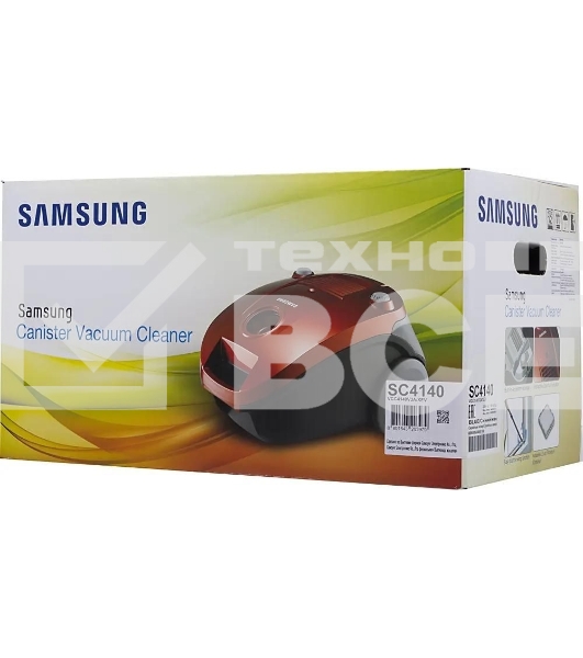 Пылесос Samsung VCC4140V3A синий, 320/1600 Вт, уборка сухая, пылесборник мешок 3 л