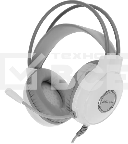 Гарнитура A4Tech Fstyler FH300U белый, проводная, подсветка