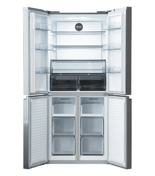 Холодильник Centek CT-1744 бежевый трехкамерный 267/148л морозилка снизу, No Frost, Side by Side